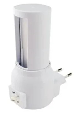 מנורת לילה שקע תקע לשבת 3W CCT + תריס לשבת