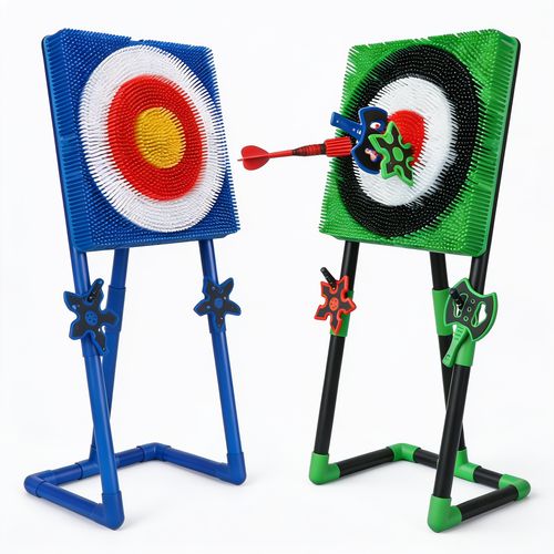 תמונה ראשית לוחות קליעה ירוק וכחול עם רקע לבן