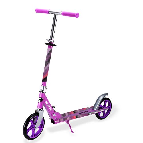 קורקינט אלומיניום 2 גלגלים XL GRAFFITI מתקפל 200 מ”מ - SKATER