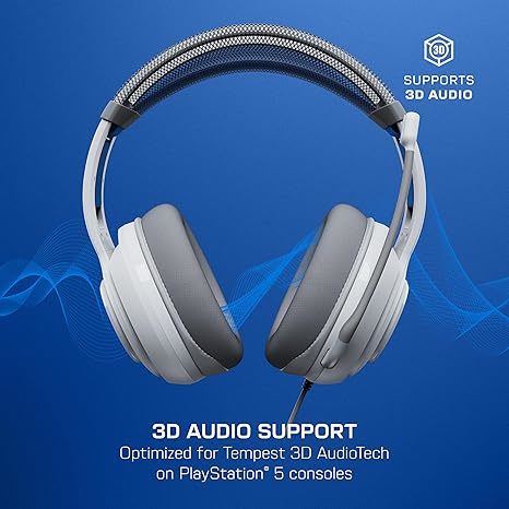 Turtle Beach Atlas 200 Wired Multiplatform Gaming Headset for PS5, PS4, PC | פלייסטיישן מורשה, דרייברים 50 מ