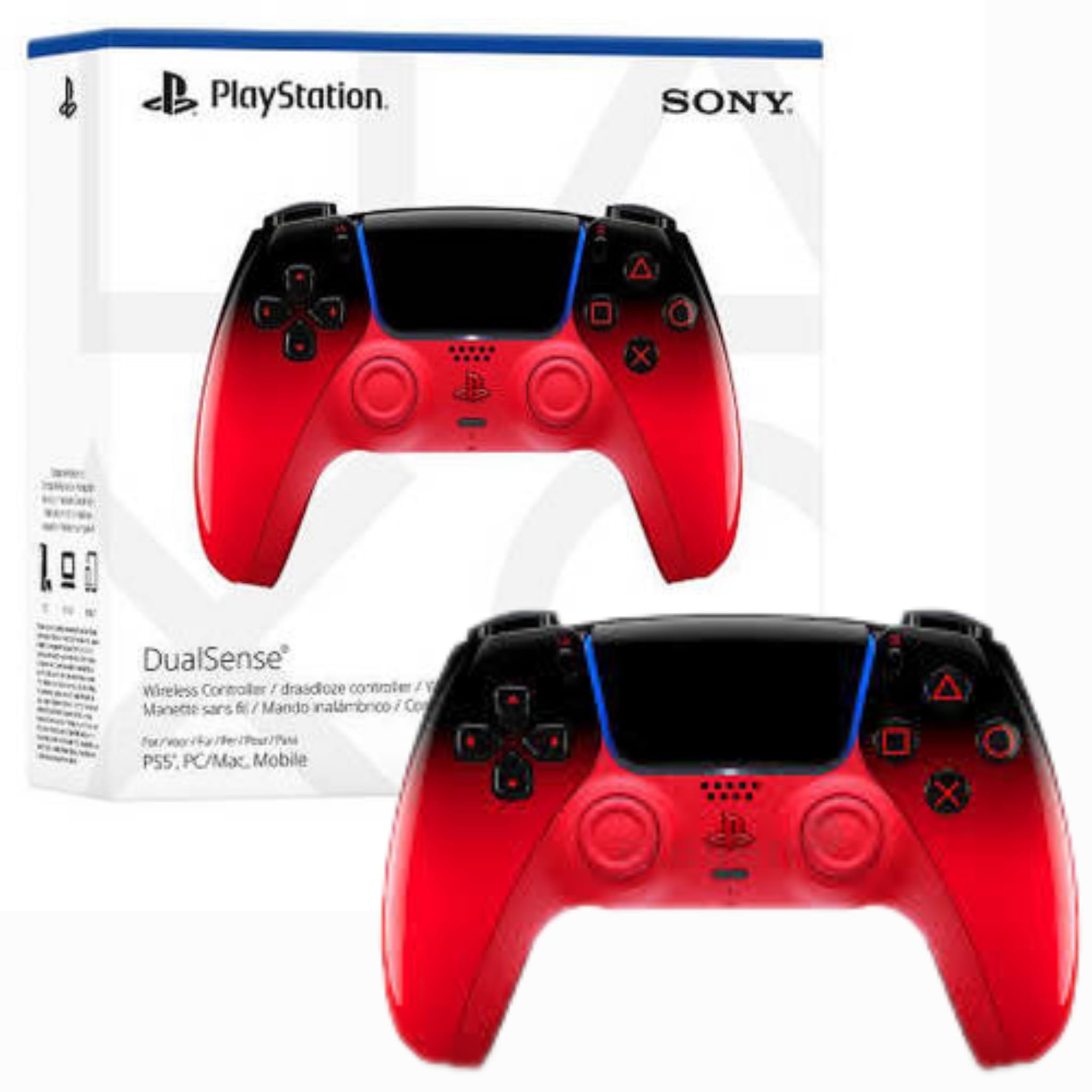 PS5 WIRELESS CONTROLLER DUALSENSE - HYPERPOP TECHNO RED