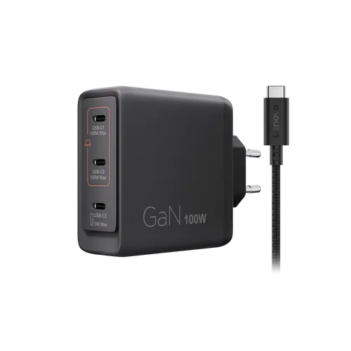 מטען Lenovo Multi-port USB-C 100W GaN 40AW100BEU