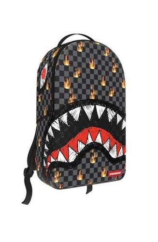 ספרייגראונד Sprayground – תיק גב SCRIBBLE FIRE CHECK  קולקציית 2026