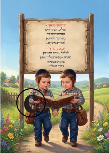20 כריכה למחברת קשר/ דגם ובלכתך בדרך