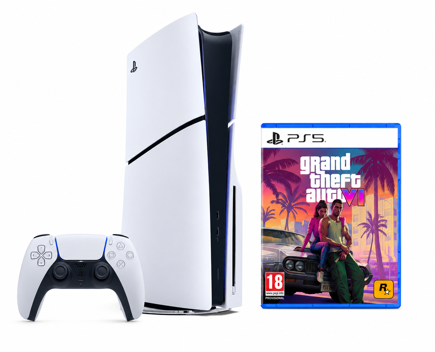 Playstation 5 Slim 1TB Blu-Ray + GTA 6 Bundle