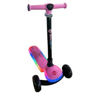 קורקינט 3 גלגלים מתקפל G4 עם תאורה היקפית - סגול