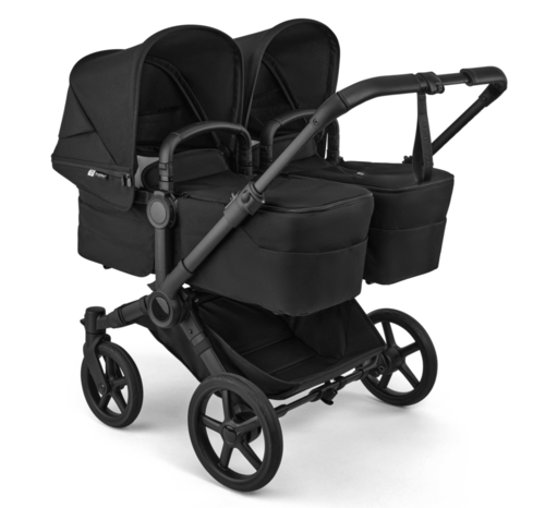 עגלת תאומים משולבת דונקי 6 טווין לתאומים - Bugaboo Donkey 6 twin - שילדה שחורה צבע שחור