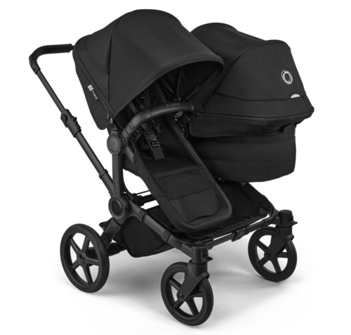 עגלת תאומים משולבת דונקי 6 טווין לתאומים - Bugaboo Donkey 6 twin - שילדה שחורה צבע שחור