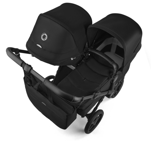 עגלת תאומים משולבת דונקי 6 טווין לתאומים - Bugaboo Donkey 6 twin - שילדה שחורה צבע שחור