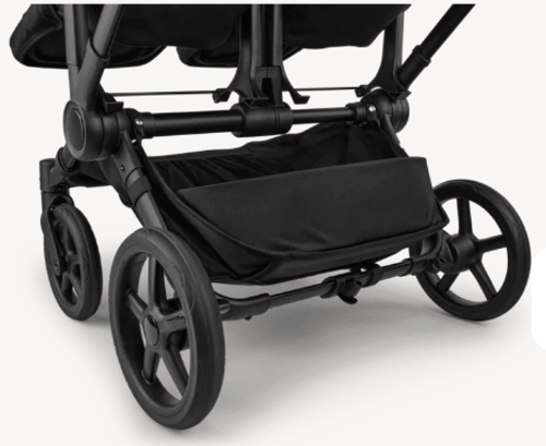 עגלת תאומים משולבת דונקי 6 טווין לתאומים - Bugaboo Donkey 6 twin - שילדה שחורה ירוק טבע