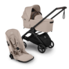 עגלת בוגבו דרגונפליי פלוס + Bugaboo Dragonfly Plus מרכב שחור צבע חול מדבר