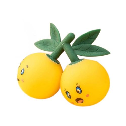 סקווישי זוג לימונים פרצופים מצחיקים לחיצה ומעיכה  - Squishy pair of lemons