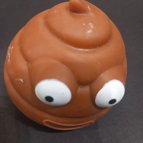 סקווישי קקי מחייך לחיצה להפקת מתחים  -  Squishy  Khaki