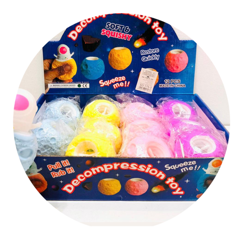 סקווישי פופ-אפ לחיצות ירח אסטרונאוט  - SQUISHY POP-UP  SO-179-3