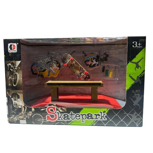 סקייטפארק - מיני סקייטבורד עם רמפה ושולחן - SKATEPARK E2281024