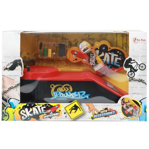 סקייטפארק מגלשה ובמה עם אביזרים - SKATEPARK