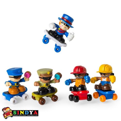טק דק דוד דמויות על סקייטבורד חבילה של 4 דמויות - TECH DECK DUDES