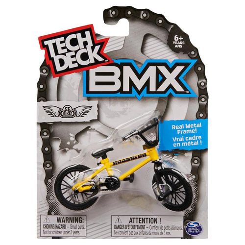 טק דק אופניים אצבעות צהוב שחור - TECH DECK BMX FINGER BIKE, SE BIKES, YELLOW/BLACK