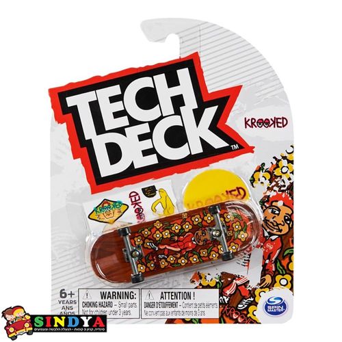 טק דק סקייטבורד אצבעות - TECH DECK KROOKED MARK GONZALES