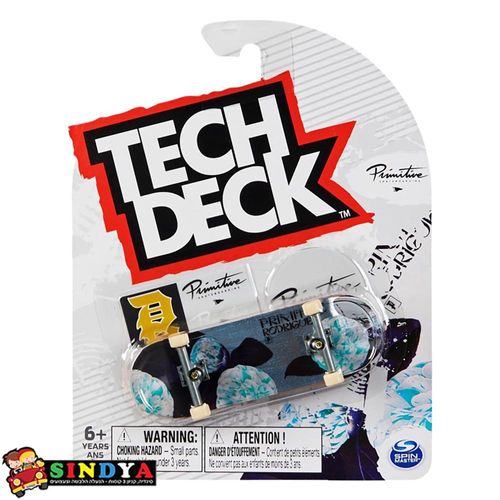 טק דק סקייטבורד אצבעות - TECH DECK BLIND PRIMITIVE TEAM