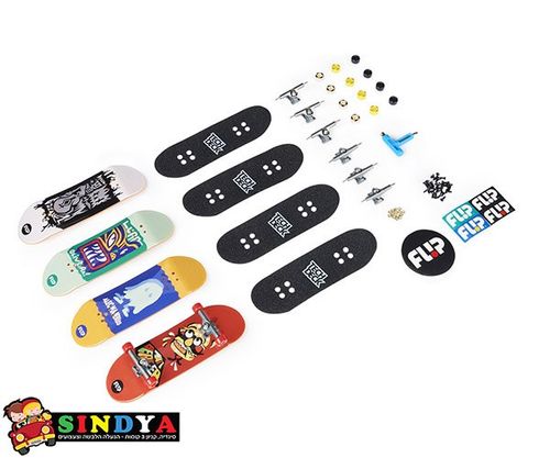 טק דק 4 סקייטבורדים אצבעות - 20131303 TECH DECK FLIP