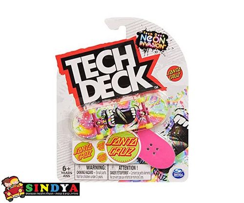 טק דק סקייטבורד אצבעות - 20126363 TECH DECK SANTA CRUZ