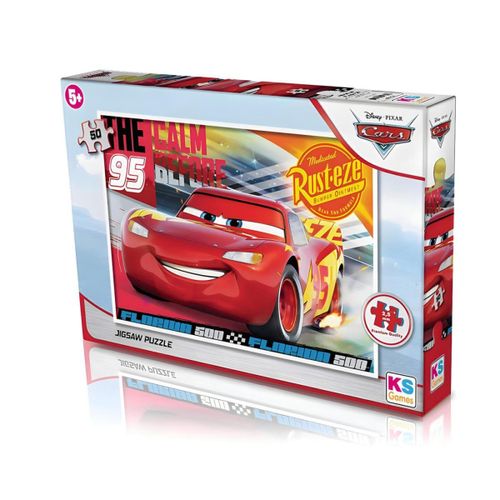 פאזל מכוניות קארס - 50 פאזלים דיסני בקופסה - Ks Puzzle Cars Disney 50 Par?a CR709