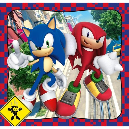 קלמנטוני - פאזל 3X48 חלקים סוניק - CLEMENTONI SONIC 25320