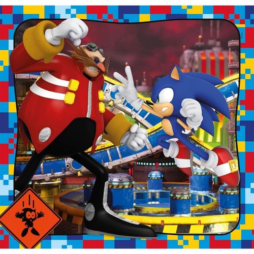 קלמנטוני - פאזל 3X48 חלקים סוניק - CLEMENTONI SONIC 25320