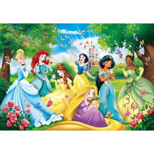 קלמנטוני -  פאזל 60 חלקים מקסי נסיכות - Clementoni Maxi Puzzle Disney Princess 26471