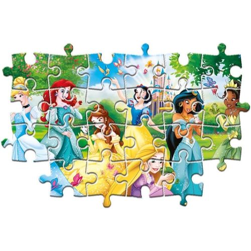 קלמנטוני -  פאזל 60 חלקים מקסי נסיכות - Clementoni Maxi Puzzle Disney Princess 26471