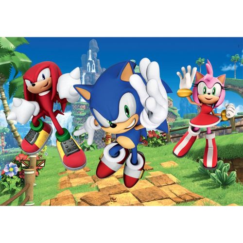 קלמנטוני - פאזל 104 חלקים מקסי סוניק - Clementoni Maxi Puzzle Sonic 25764