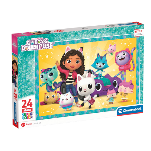 פאזל 24 חלקים בית הבובות של גבי - Clementoni Puzzle Maxi 28521