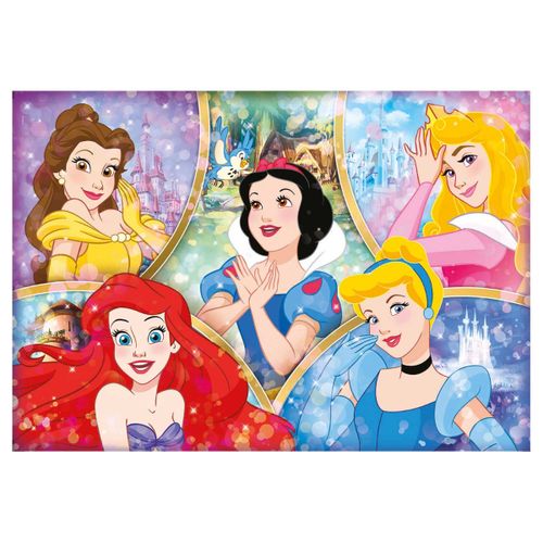קלמנטוני -  פאזל 180 חלקים  דיסני  נסיכות - Clementoni Super Color PRINCESS