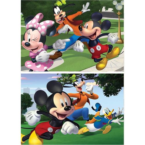 קלמנטוני - פאזל  מיקי מאוס וחברים  2x48 חלקים - Clementoni Mickey & Friends