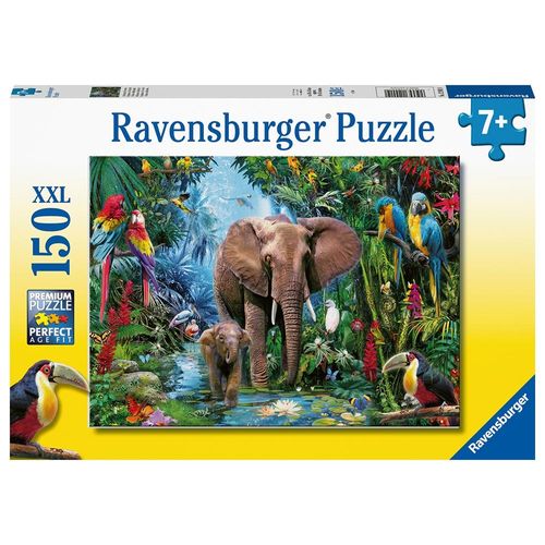 רבנסבורגר - פאזל 150 חלקים חיות בג'ונגל - Ravensburger