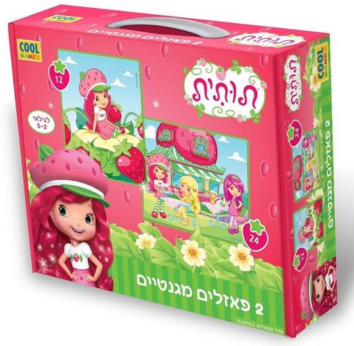 פאזל מגנט תותית 12+24 חלקים - COOL