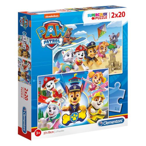 קלמנטוני - פאזל 2X20 מפרץ ההרפתקאות  יחידת החילוץ - Clementoni puzzle Paw Patrol