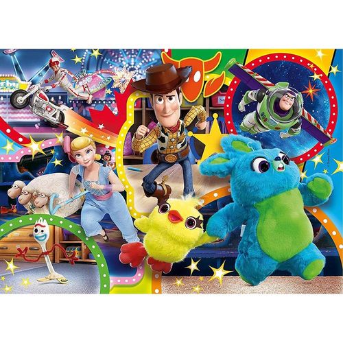 קלמנטוני - 2 פאזלים 2x20 חלקים צעצוע של סיפור - Clementoni PUZZLE TOYSTORY 4