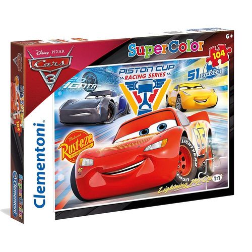 קלמנטוני - פאזל מכוניות 104 חלקים - Clementoni Cars Puzzle