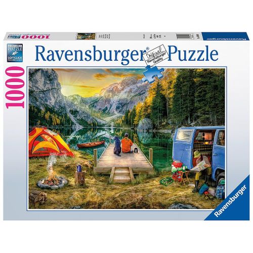 רבנסבורגר - פאזל 1000 חלקים קמפינג בטבע - Ravensburger