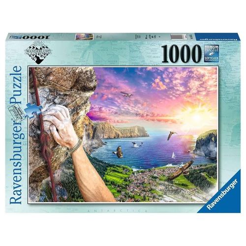 רבנסבורגר - פאזל 1000 חלקים טיפוס הרים בנוף מרהיב - Ravensburger 16573