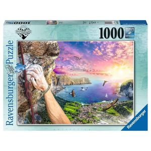 רבנסבורגר - פאזל 1000 חלקים טיפוס הרים בנוף מרהיב - Ravensburger 16573