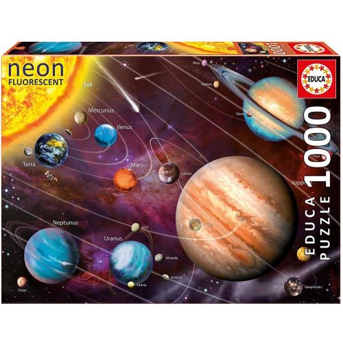 אדוקה - פאזל 1000 חלקים זוהר מערכת הכוכבים - EDUCA 14461