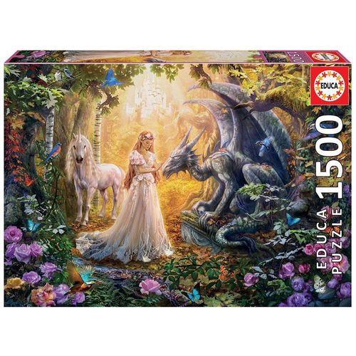 אדוקה - פאזל 1500 חלקים נסיכה וחד קרן - EDUCA 17696