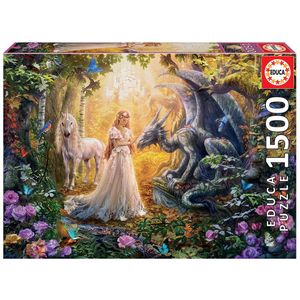 אדוקה - פאזל 1500 חלקים נסיכה וחד קרן - EDUCA 17696