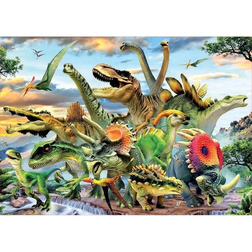 אדוקה - פאזל 500 חלקים  אי הדינוזאורים - 17961 EDUCA