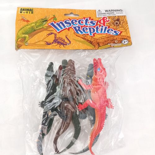סט  תנין  5 חלקים גודל 18 ס''מ - INSECTS  REPTILES