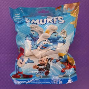 שקיות הפתעה - דמות דרדסים גדולה + 3 קלפים - SMURFS