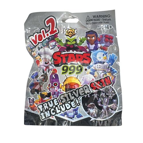 שקיות הפתעה - דמות סטארס 999 + 3 קלפים -  STARS 999 SILVER V2